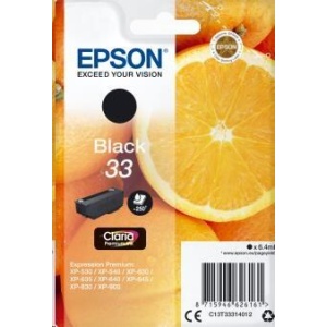 Epson Singlepack Black 33 Claria Premium Ink C13T33314012