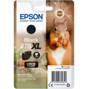 Epson Singlepack Black 378 XL Claria Photo HD Ink C13T37914010