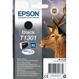 Epson Singlepack Black T1301 DURABrite Ultra Ink C13T13014012