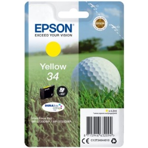 Epson Singlepack Yellow 34 DURABrite Ultra Ink C13T34644010