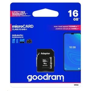 GOODRAM MicroSDHC karta 16GB M1AA