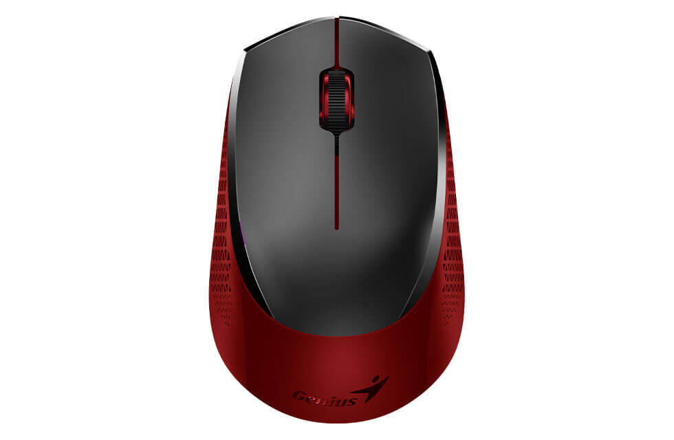 Genius NX-8000S/Kancelářská/Optická/1 200 DPI/Bezdrátová USB/Černá-červená 31030025401