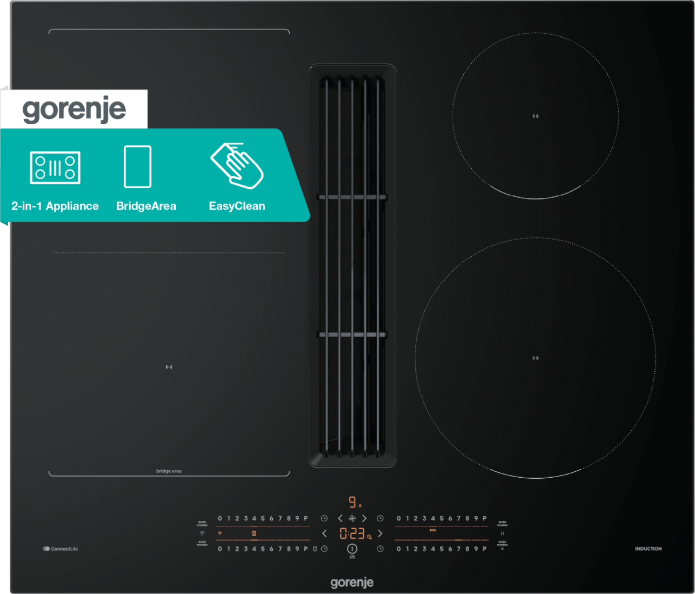 Gorenje GEH6432BSCWF indukční varná deska s odsavačem