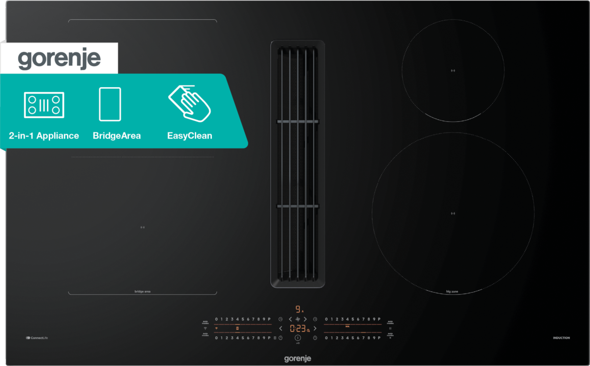 Gorenje GEH8432BSCWF indukční varná deska s odsavačem