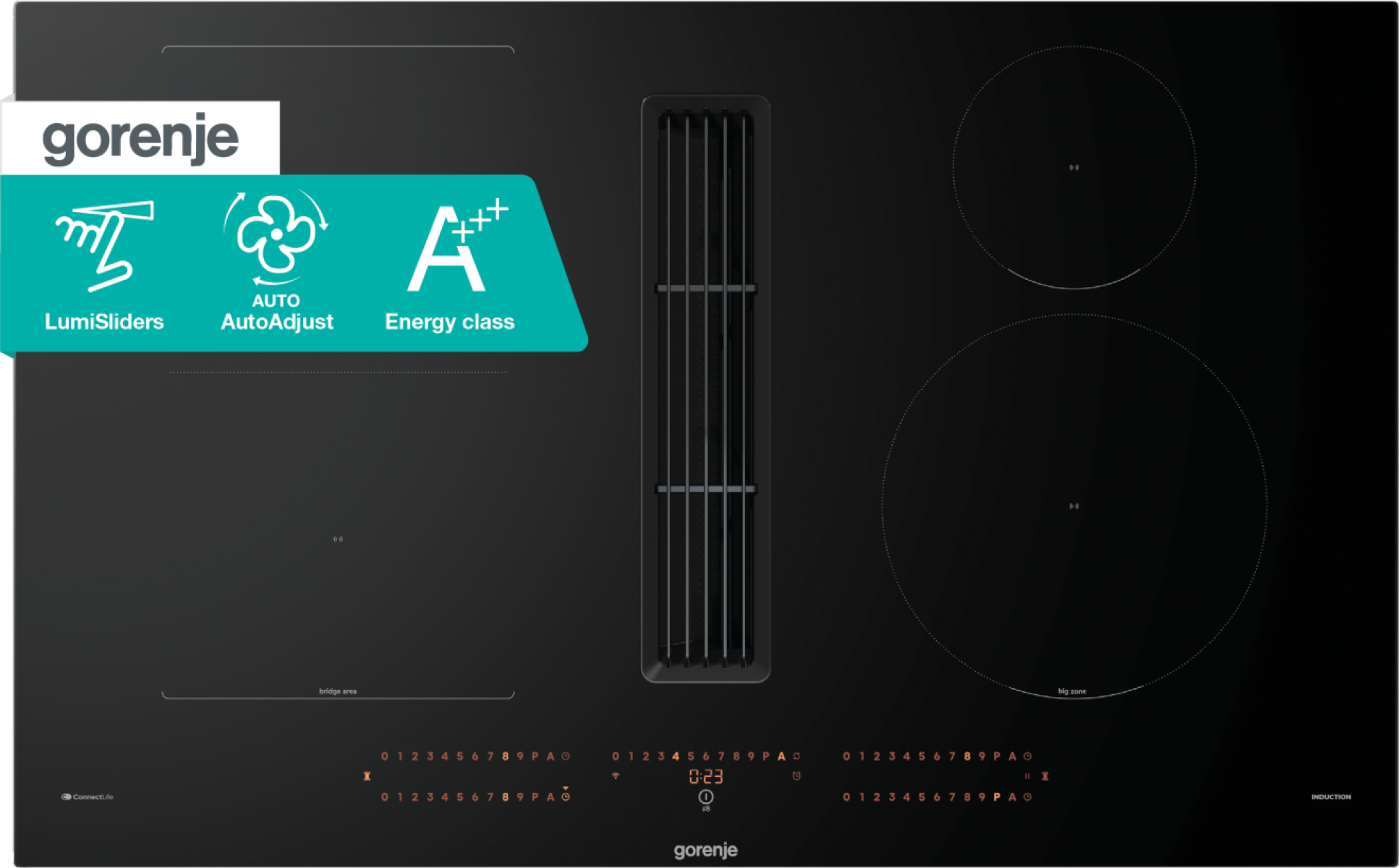 Gorenje GEH8433BSCWF indukční varná deska s odsavačem
