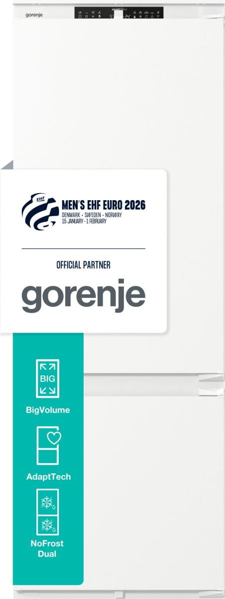 Gorenje NRKI619D61WFE vestavná kombinovaná lednice - Obrázek 2