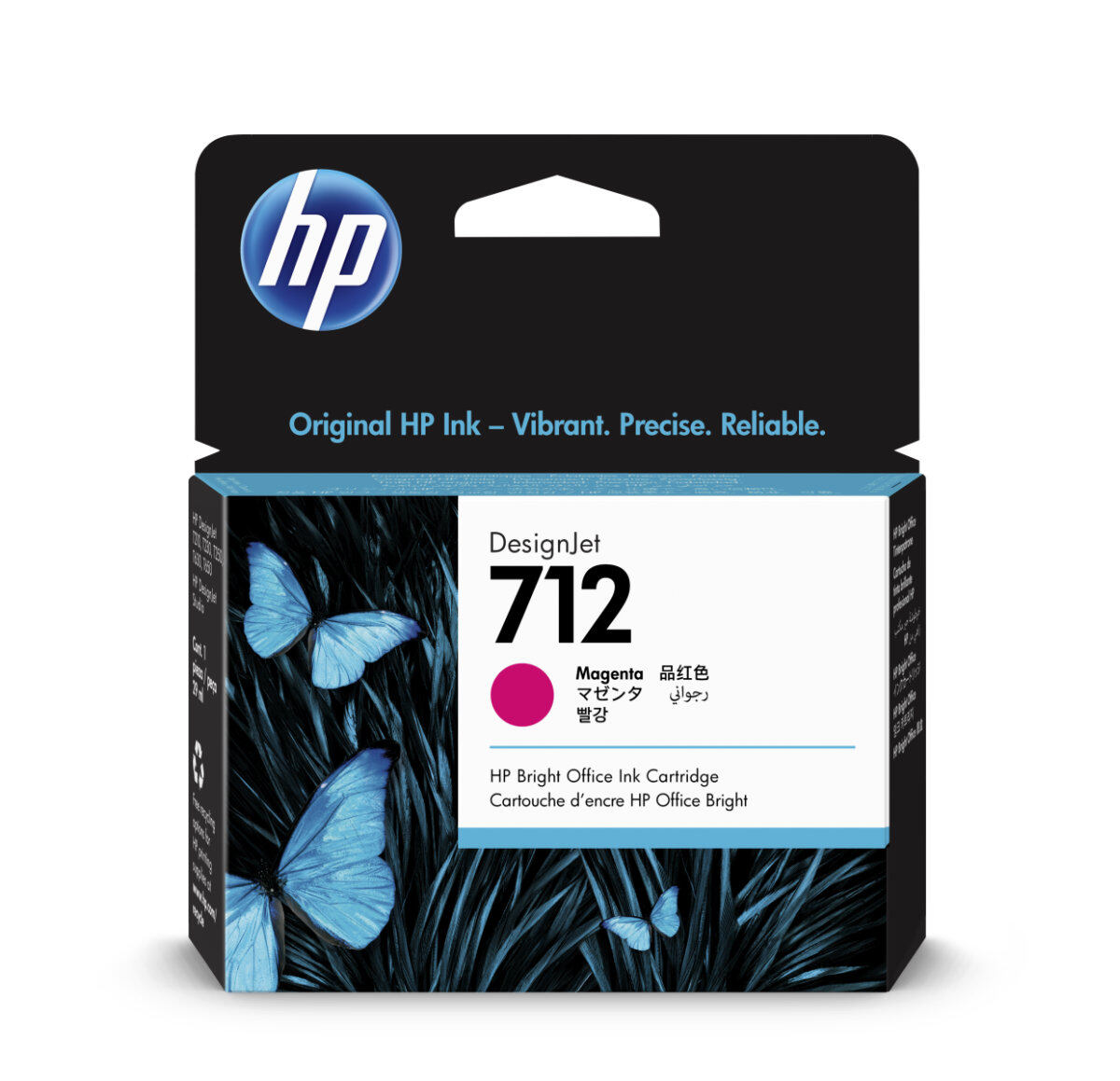 HP 712 Inkoustová náplň purpurová (29ml)