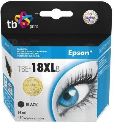 Ink. kazeta TB kompat. s Epson T1811 Bk 100% New TBE-18XLB