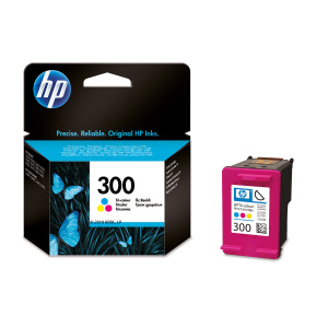 Inkoustová kazeta HP 300 tříbarevná (CC643EE#BA3)