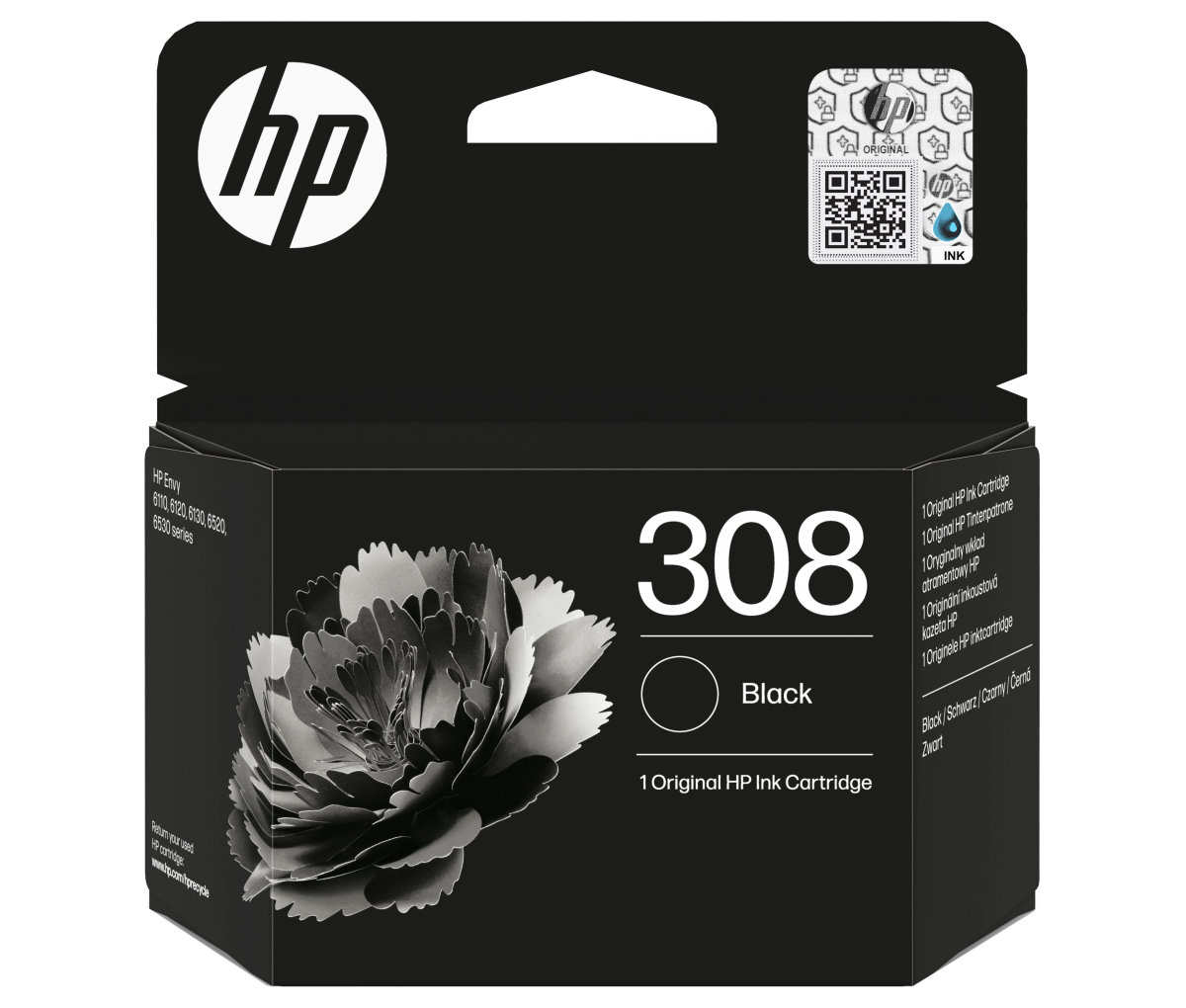 Inkoustová kazeta HP 308 černá (7FP21UE)