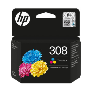 Inkoustová kazeta HP 308 tříbarevná (7FP20UE)