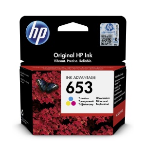 Inkoustová kazeta HP 653 tříbarevná (3YM74AE#BHK)