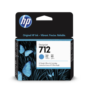 Inkoustová kazeta HP 712 azurová (3ED67A)