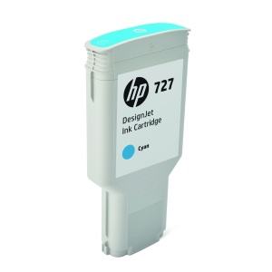 Inkoustová kazeta HP 727 azurová (300 ml) (F9J76A)