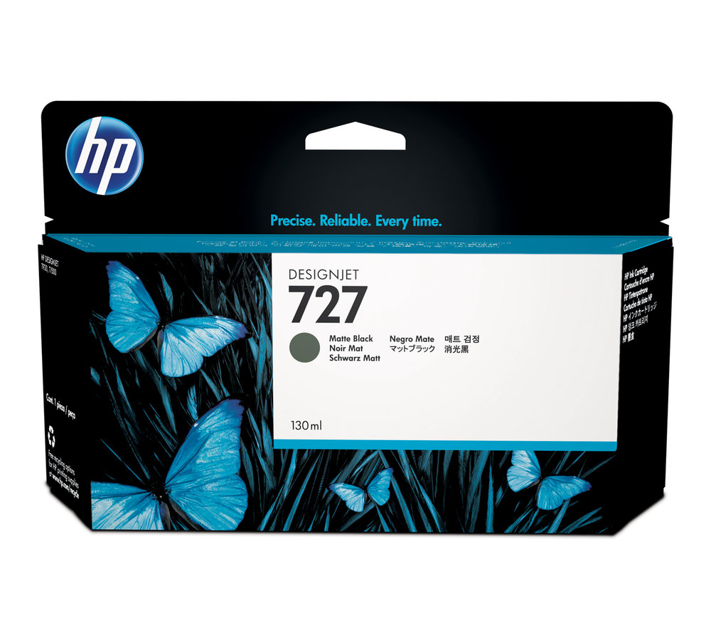 Inkoustová kazeta HP 727 matná černá (B3P22A)