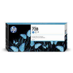 Inkoustová kazeta HP 728 azurová (300 ml) (F9K17A)