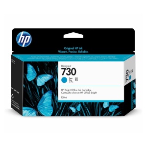 Inkoustová kazeta HP 730 azurová (130 ml) (P2V62A)