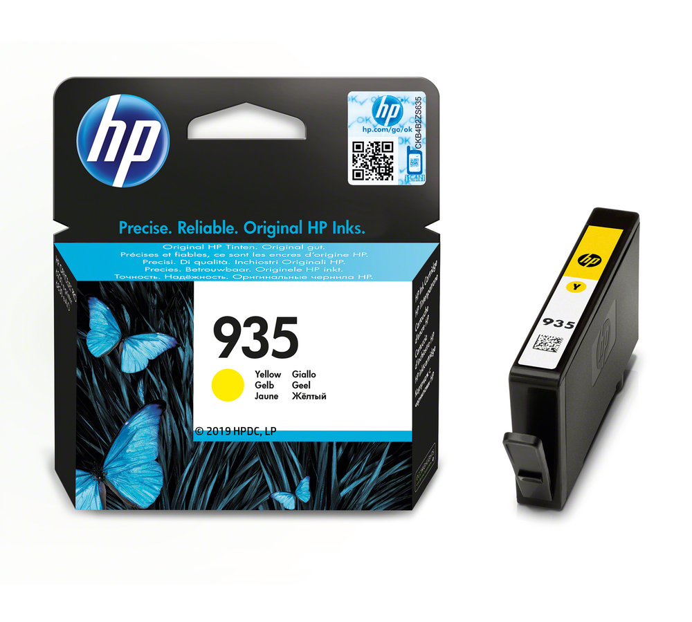 Inkoustová kazeta HP 935 žlutá (C2P22AE#BGY)
