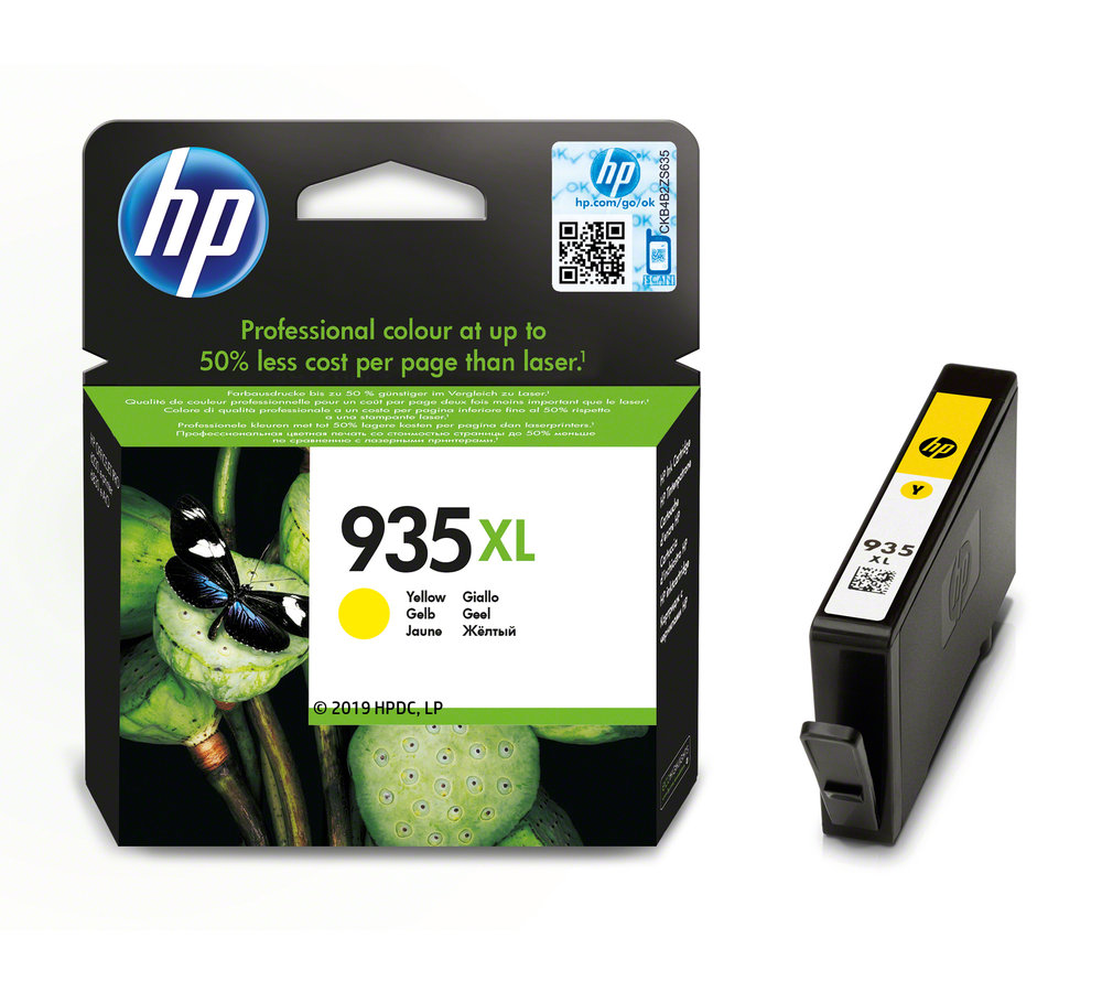 Inkoustová kazeta HP 935XL žlutá (C2P26AE#BGY)