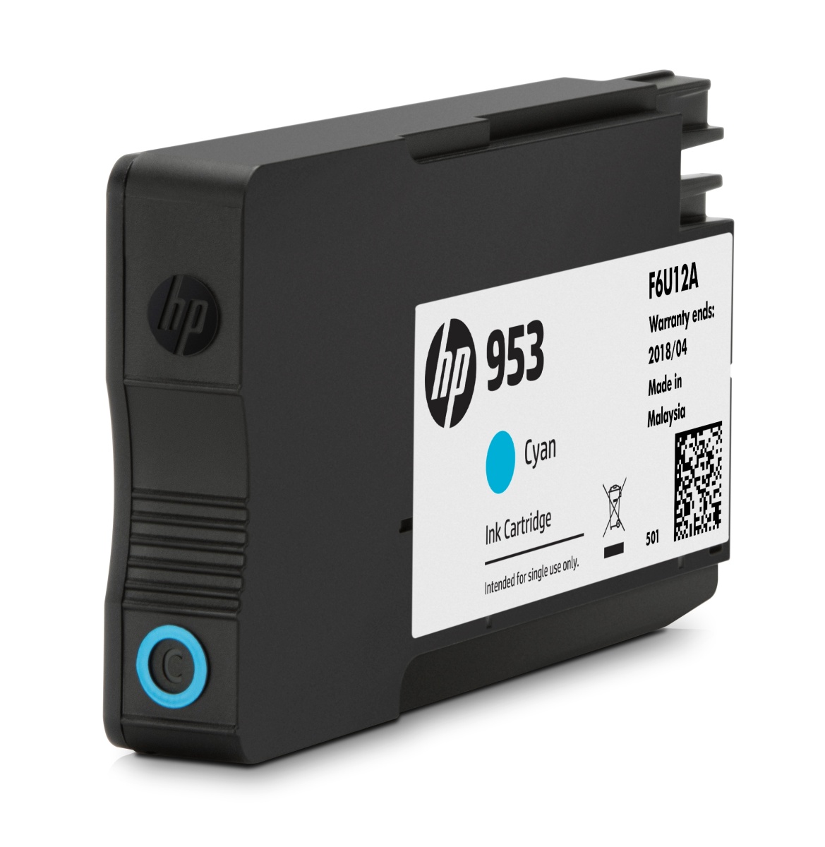 Inkoustová kazeta HP 953 azurová (F6U12AE#BGY)