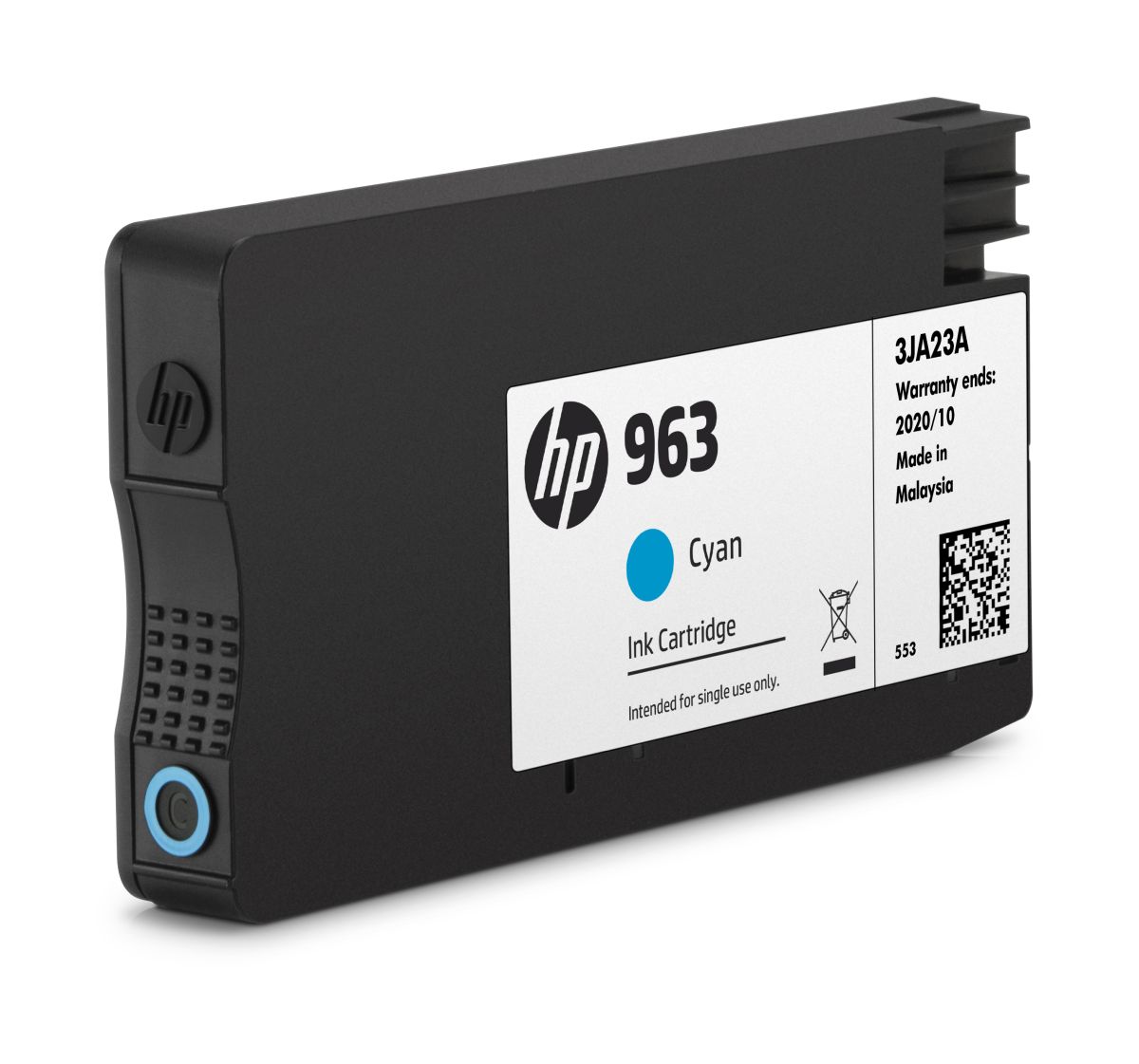 Inkoustová kazeta HP 963 azurová (3JA23AE#BGY)