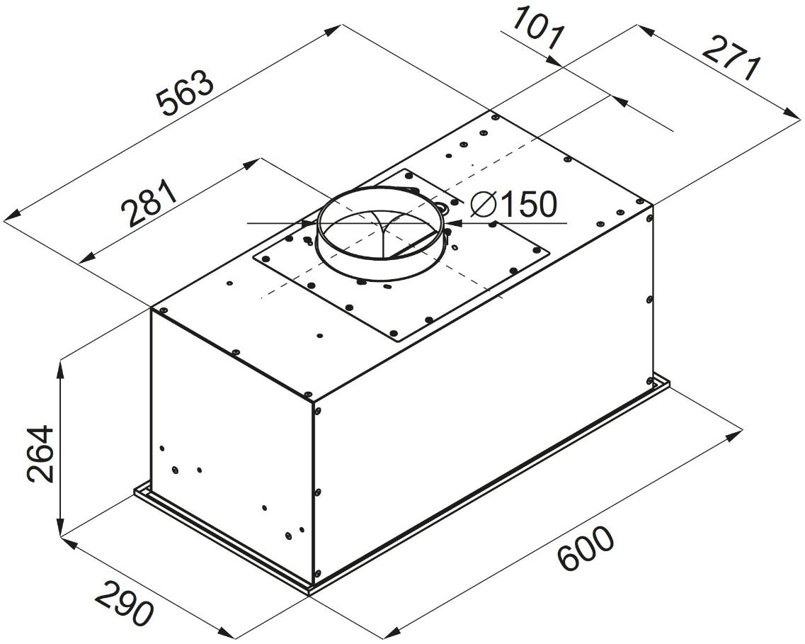 Kluge KOV6600IX vestavná digestoř - Obrázek 2