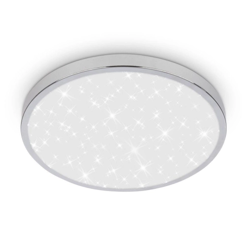 LED stropní svítidlo BRILONER Tak průměr 24cm 12W IP44 hvězdné nebe chrom 3933018