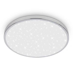LED stropní svítidlo BRILONER Tak průměr 33cm 22W IP44 hvězdné nebe chrom 3934018
