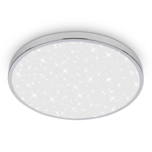 LED stropní svítidlo BRILONER Tak průměr 33cm 22W IP44 hvězdné nebe chrom 3934018