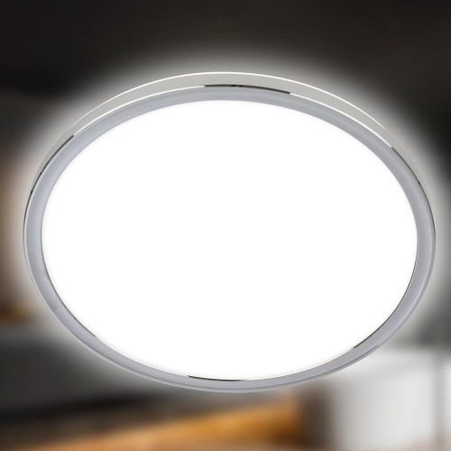 LED svítidlo BRILONER Pulap průměr 42cm 22W IP54 neutrální bílá chrom 3873018 - Obrázek 2