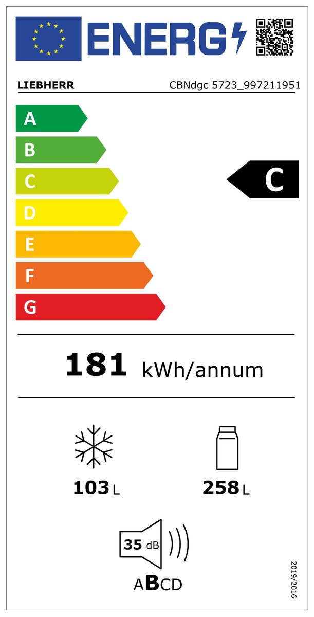 Liebherr CBNdgc 5723 kombinovaná lednice Plus BioFresh - Obrázek 2