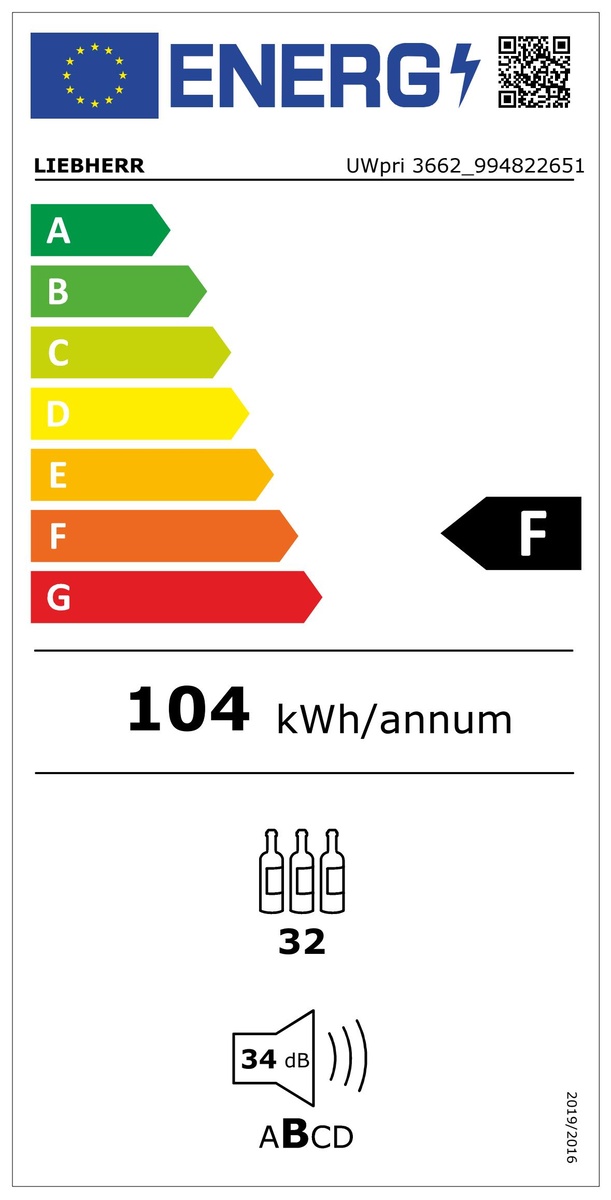 Liebherr UWpri 3662 vestavná vinotéka Vinidor Selection - Obrázek 2