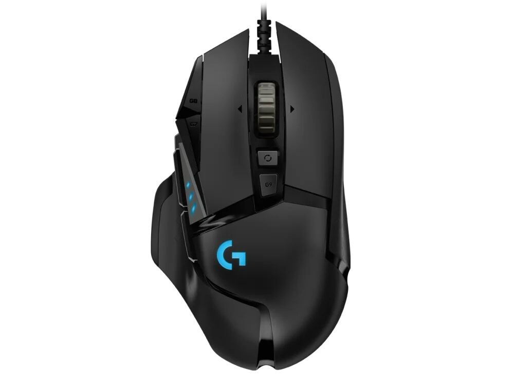 Logitech G502 HERO/Herní/Optická/Pro praváky/25 600 DPI/Drátová USB/Černá 910-005470 - Obrázek 4