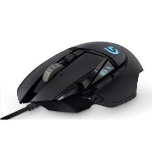 Logitech G502 HERO/Herní/Optická/Pro praváky/25 600 DPI/Drátová USB/Černá 910-005470