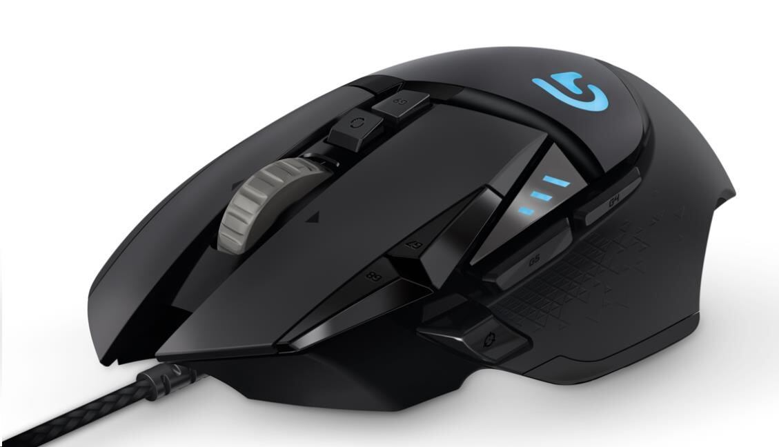 Logitech G502 HERO/Herní/Optická/Pro praváky/25 600 DPI/Drátová USB/Černá 910-005470