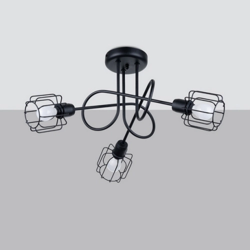 Lustr SOLLUX BELUCI 3S černý E14 3x40W bez žárovky SL.1118 - Obrázek 2