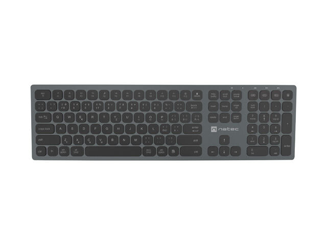 Natec klávesnice DOLPHIN/Bezdrátová Bluetooth/CZ-SK layout/Šedá NKL-1977