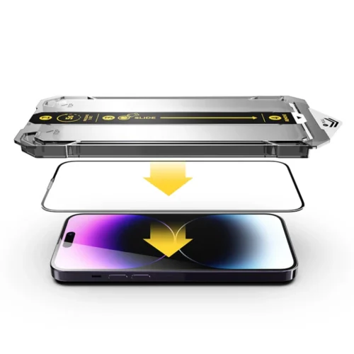 Ochranné sklo pro iPhone 14 Pro Max Mobile Origin Screen Guard s aplikátorem - Obrázek 2