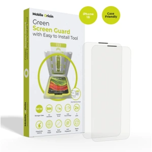 Ochranné sklo pro iPhone 16 Mobile Origin EasyGlass Case Friendly s aplikátorem - 2 ks