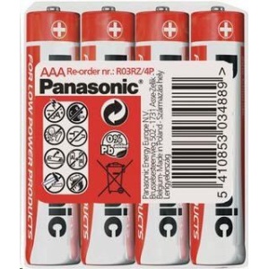 PANASONIC Zinkouhlíkové baterie Red Zinc R03RZ/4P AAA 1