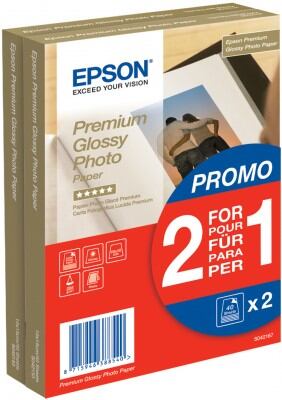 Prem. Glossy Photo Paper 255g A6 2x40 listů C13S042167