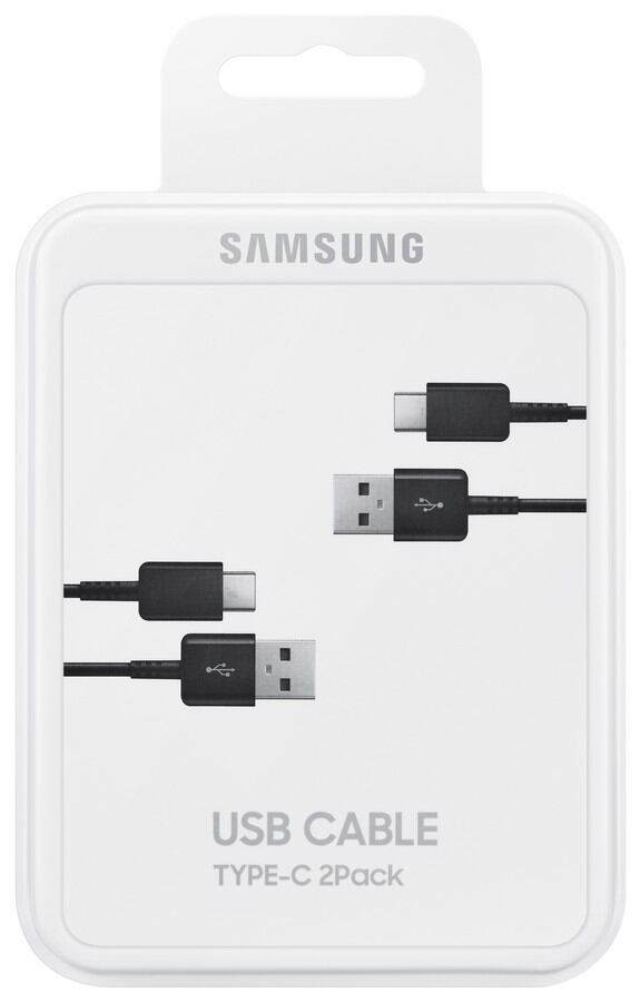 Samsung Kabel USB typ C 2ks Black EP-DG930MBEGWW