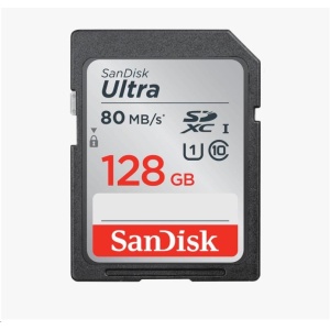 SanDisk SDXC karta 128GB Ultra (100MB/s Class 10 UHS-I) SDSDUNR-128G-GN3IN