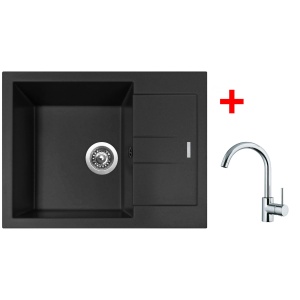 Sinks AMANDA 650 Nanoblack+MIX 35