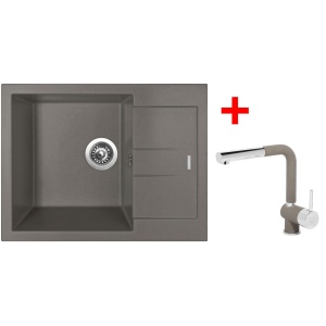 Sinks AMANDA 650 Truffle + Mix 3 P GR
