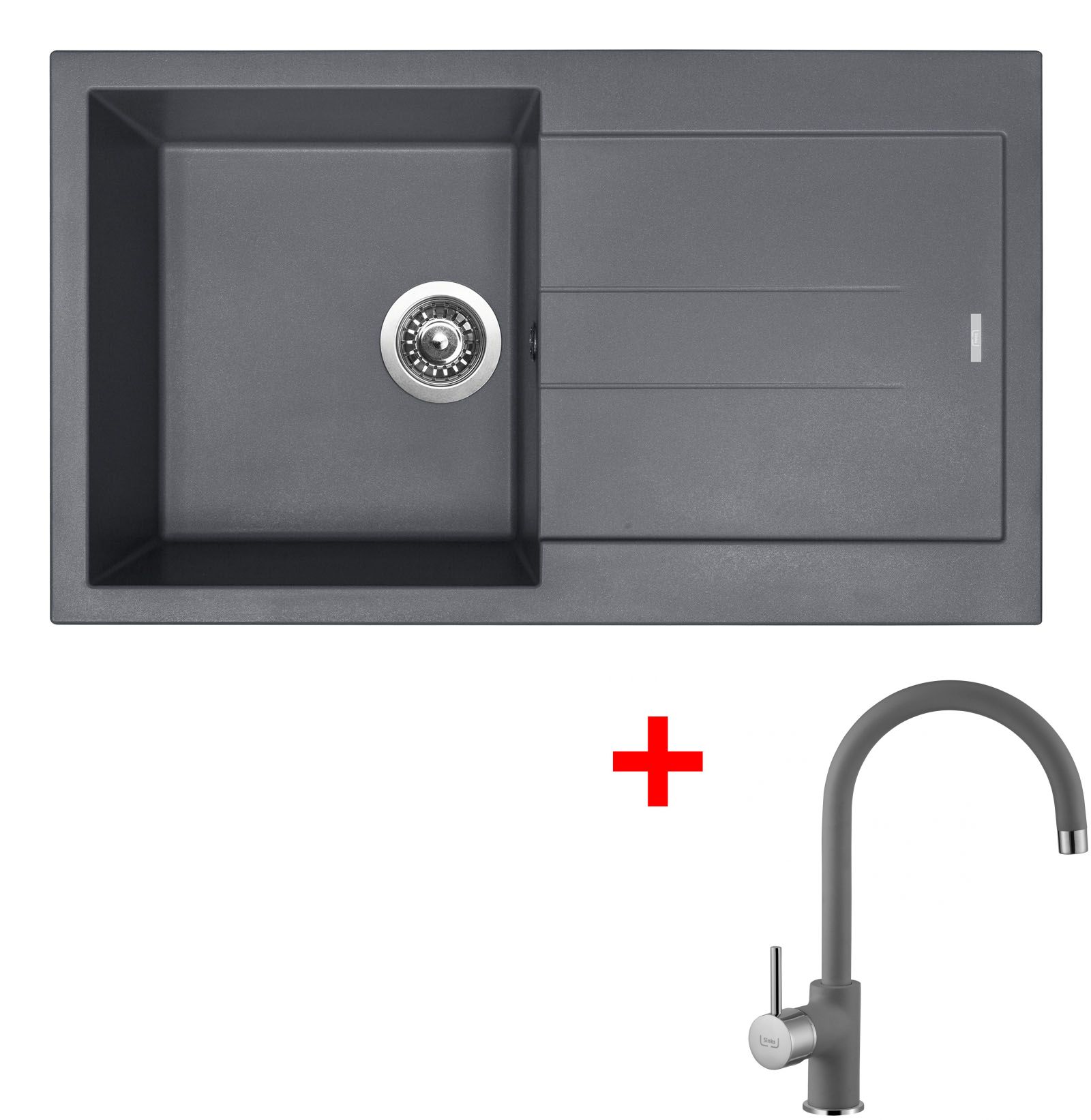 Sinks AMANDA 860 Titanium + Vitalia GR