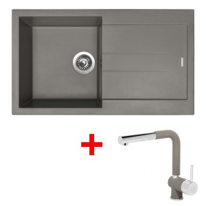 Sinks AMANDA 860 Truffle + Mix 3 P GR