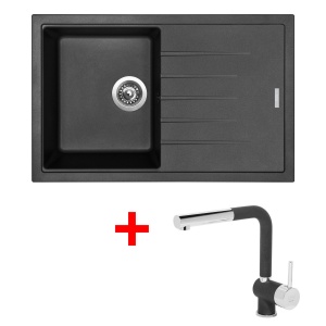 Sinks BEST 780 Metalblack + Mix 3 P GR