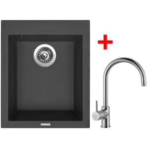 Sinks CUBE 410 Pureblack + Vitalia