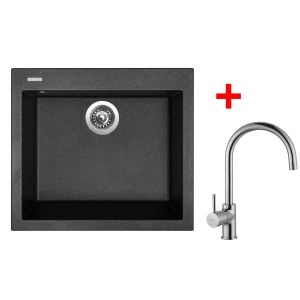 Sinks CUBE 560 Granblack + Vitalia